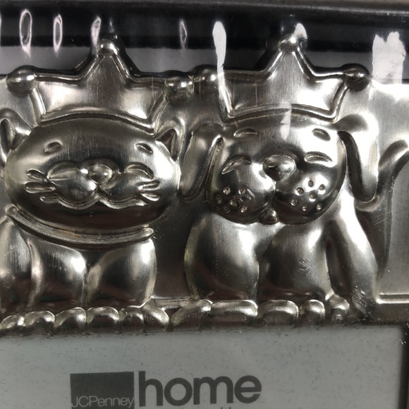 Vintage Silver Dog & Cat Animal Kingdom NIB Photo Frame - Picture 6 of 9